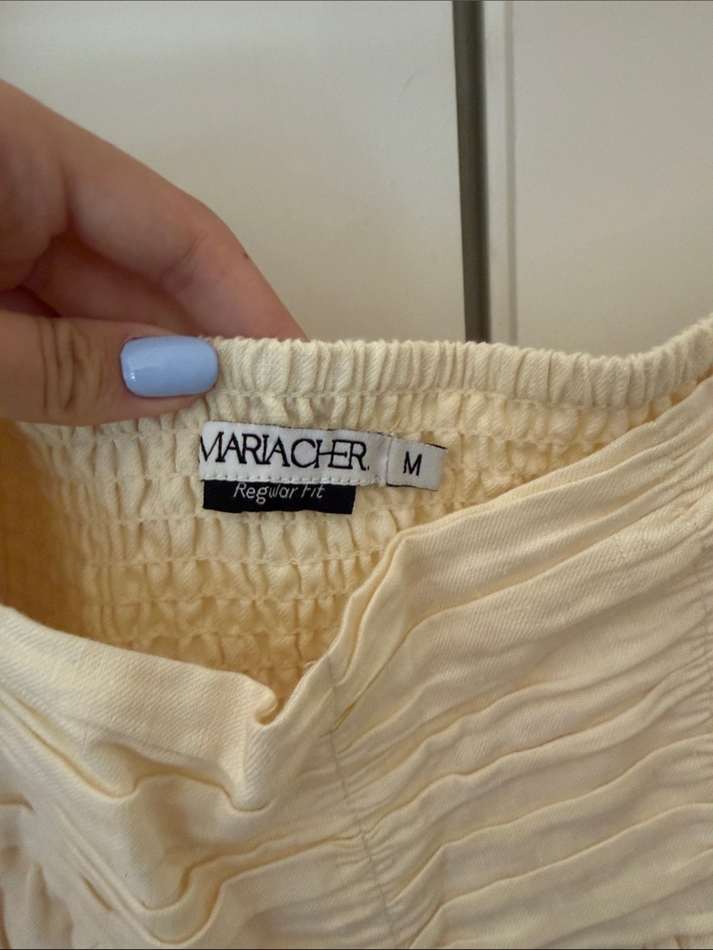 MARIACHER Embroidered Two-Piece Cream Boho Set - Picture 2 of 4